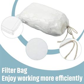 img 2 attached to 🌱 Compost Tea Bag with Pump Strainer - Mesh Filter Bag (600 µm) for Easy Straining, Prevents Clogging - Size: 23 x 16 cm (Pack of 5)