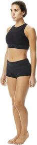 img 1 attached to 🩱 TYR Women's Solid Della Boyshort: Comfortable and Stylish Swimwear Choice for Women