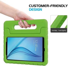 img 2 attached to 👧 BMOUO Kids Case for Samsung Galaxy Tab A 8.0 (2015) SM-T350 - EVA Shockproof Lightweight Kids Cover with Handle Stand - Green | Compatible with Samsung Galaxy TabA 8" Tablet