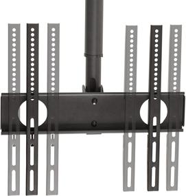 img 2 attached to 📺 Innovative InstallerParts Ultra Slim TV Ceiling Mount Bracket - Perfect for 32”-55” LED, LCD Plasma Flat Screen TVs - VESA 400x400mm - Adjustable 41.5”-61” Length - Tilt/Swivel Feature Included