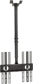 img 3 attached to 📺 Innovative InstallerParts Ultra Slim TV Ceiling Mount Bracket - Perfect for 32”-55” LED, LCD Plasma Flat Screen TVs - VESA 400x400mm - Adjustable 41.5”-61” Length - Tilt/Swivel Feature Included