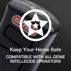 img 1 attached to 🔦 Genie 2-Button LED Flashlight Garage Door Opener Remote - Control 2 Genie Openers - Includes Flashlight & Lanyard - Model GL2T-R