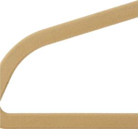 img 1 attached to Whitmor Flocked Suit Hangers Beige