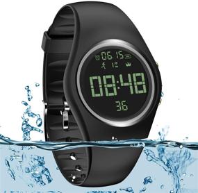 img 4 attached to 🏋️ Waterproof Fitness Tracker: 3D Pedometer Watch for Walkers with Vibration Alarm Clock, Step Counter, Calorie Burn, Distance, Alarm, Stopwatch - No App Required! Ideal for Men, Women, and Kids