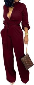 img 3 attached to 👗 SeNight Sparkly Pockets Jumpsuits for Women - 1ABlack (Size 5) - Clothing