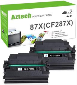 img 4 attached to Aztech Compatible Toner Cartridge Replacement for HP 87X 87A CF287X CF287A HP Enterprise M506 M506dn M506n Pro M501 M501dn HP M506 M506x M527 M527dn Printer Ink - Black, 2-Pack