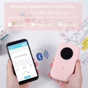img 2 attached to 🏷️ Phomemo D30 Bluetooth Label Maker Machine - Handheld Wireless Printer for Stickers and Tags, Portable & Compatible with Smartphone Tablet, Ideal for Home Office, Retail Organization, and More