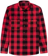 j ver flannel button shirts for boys' clothing: sleeve tops, tees & shirts logo