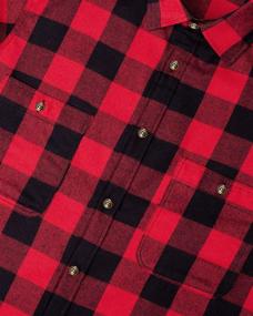 img 1 attached to J VER Flannel Button Shirts for Boys' Clothing: Sleeve Tops, Tees & Shirts