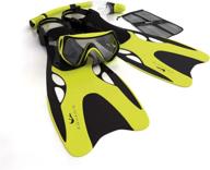 🤿 premium aquadis snorkel set: diving mask, dry top snorkel & luxury fins for men and women - ideal snorkel kit for spearfishing and scuba diving logo