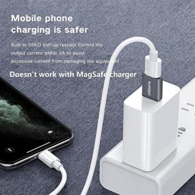 img 2 attached to 🔌 Адаптер USB C женский на USB мужской (2 шт.) с адаптером для зарядки для iPhone 12/13, iPad Pro, Samsung Galaxy Note 10/20/21, Google Pixel 5/4/4a, AirPods и других устройств