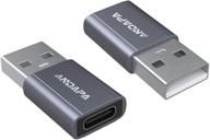 🔌 адаптер usb c женский на usb мужской (2 шт.) с адаптером для зарядки для iphone 12/13, ipad pro, samsung galaxy note 10/20/21, google pixel 5/4/4a, airpods и других устройств логотип