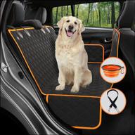 🐶 iliensa waterproof dog car seat cover for back seat with seat belts and travel bowl – durable, scratchproof, and nonslip pet seat covers for cars, trucks, suvs logo