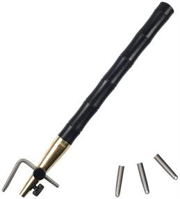 img 4 attached to 🔧 OWDEN Professional Leather Tool: 3-in-1 Adjustable Groover with 3 Size Tips for Precise Leatherwork