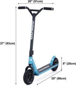 img 2 attached to 🛴 Osprey Dirt Scooter: The Ultimate All-Terrain Trail Adult Scooter with Chunky Off-Road Tyres - Available in Multiple Colours