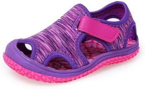 img 4 attached to Betogeren Girls Water Sandals Toddler Boys' Shoes for Outdoor