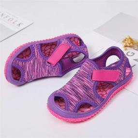 img 1 attached to Betogeren Girls Water Sandals Toddler Boys' Shoes for Outdoor