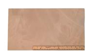 👢 medium weight scrap leather piece: light brown desert sand cowhide for boot making - 18" x 10" size logo