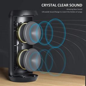 img 2 attached to 🔊 LESHP Bluetooth Speakers: Powerful Portable Wireless Bluetooth Speaker with Dual Horns