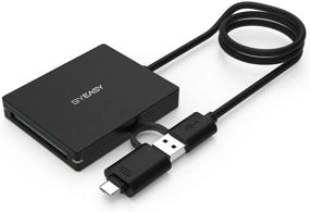 img 4 attached to BYEASY CFast 2.0 Card Reader: USB 3.0 и порт USB C, Thunderbolt 3, Компактное и профессиональное считывание карт Sandisk, Lexar, Transced, Atomos, Snoy и многое другое