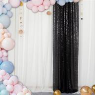 sequin backdrop-2ftx7ft black one panel sequin photo backdrop logo