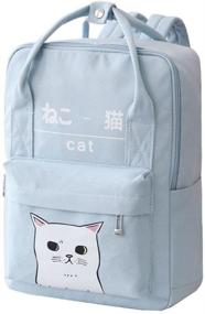 img 3 attached to Japanese Korean Kawaii Canvas Backpack Backpacks