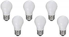 img 3 attached to GE Appliance Light Bulb 40w A15 Frosted - (Pack of 6): Enhance Your Home Lighting Experience