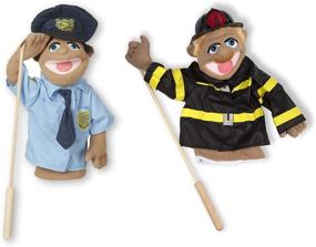 img 4 attached to Melissa & Doug Rescue Puppet Set: Enhance Your Child's Imaginative Playtime