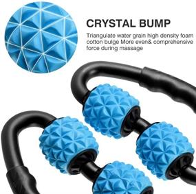 img 2 attached to 🏋️ Maloow Deep Tissue Muscle Roller: Trigger Point Massage Roller for Leg, Tennis Elbow, Thigh, Arm Soreness & Stiffness, Pain Relief