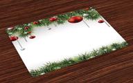 🎄 christmas classical ornaments coniferous by ambesonne: enhance festive decor логотип