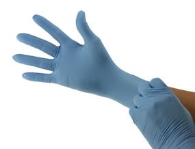 img 1 attached to 🧤 Large Blue Cranberry USA CR3118 Contour Nitrile Powder Free Exam Gloves - Pack of 100