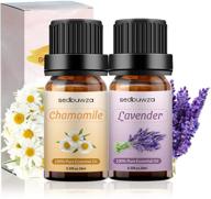 🌿 lavender + chamomile essential oil set: 100% pure and versatile 10ml bottles for bath, diffuser, misting, massage, and aromatherapy logo