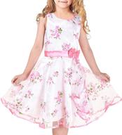 purple ribbon ruffle floral sleeveless girls' clothing for dresses logo