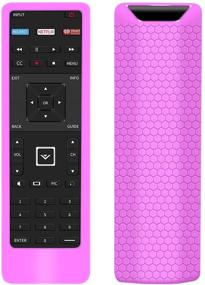 img 4 attached to 📱 Protective Silicone Cover for Vizio XRT122 Smart TV Remote Control - Purple