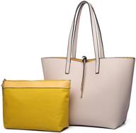 👜 reversible leather shoulder handbags & wallets for women by miss lulu logo