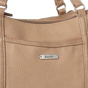 img 2 attached to Koltov Sarah Satchel Taupe