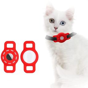 img 3 attached to 🐱 Airtag Case Cat Collar - Waterproof Dog Locator GPS Collar for Apple Airtag, Scratch-Resistant Pet Finder Loop, Small Cat Collar- Pet Accessories Anti-Lost Locator