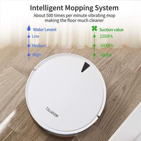 img 2 attached to 🤖 ROMTOS X5 Robot Vacuum and Mop Cleaner with Electric Water Tank - 2-in-1, 2000Pa Suction for Sweeping, Mopping, and Vacuuming - APP Control, Self-Charging