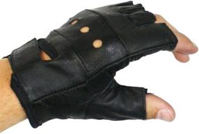 img 2 attached to 🧤 Fingerless Leather Lifting Gloves by Ted Jack