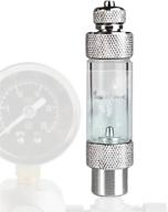 💨 3-inch rhinox aluminum alloy co2 bubble counter for milwaukee solenoid regulator: high-quality aquarium diffuser & regulator (aluminum alloy) logo