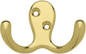 img 4 attached to 👗 Enhancing Elegance: Liberty Hardware B59104Z-PB-C Double Prong Robe Hook, Polished Brass