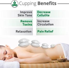 img 1 attached to 🎈 Cupping Therapy Set - 8 Massage Cups for Cupping Therapy and Cellulite Reduction Massage Cups (8)