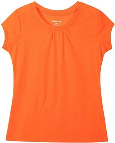 img 1 attached to Bienzoe Girls' Tops, Tees & Blouses: Anti Microbial, Breathable & Quick Dry Apparel for Active Kids!