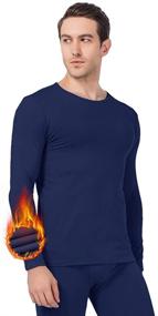img 4 attached to MANCYFIT Thermal Shirts Fleece Compression Sports & Fitness for Australian Rules Football