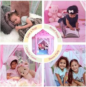 img 2 attached to 🏰 Princess Castle Playset for Girls by RISEMART