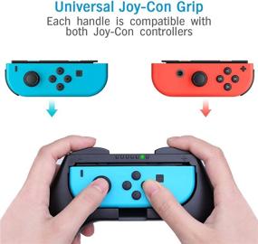 img 3 attached to Enhance Your Gaming Experience with HEYSTOP Grip for Nintendo Switch/Switch OLED Joy Con - 3 Pack Red Game Controller Handle Case Kit
