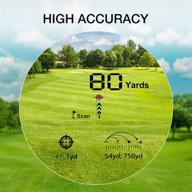 🏌️ high precision golf rangefinder - 6x laser rangefinder with 5 modes & switchable measuring unit, ideal for golfing, 700 yard range finder logo