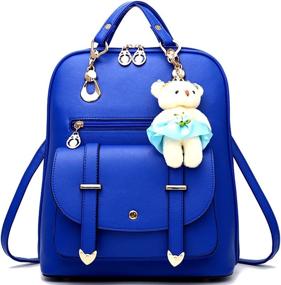 img 4 attached to Backpack Multi Way Womens Purse School Kids' Furniture, Decor & Storage in Backpacks & Lunch Boxes