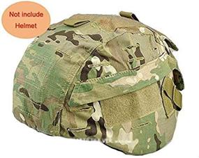 img 3 attached to 🎯 H World Shopping Tactical Airsoft Military MICH 2000 Ver2 Helmet Cover with Back Pouch: Ultimate Gear Upgrade for Tactical Airsoft Operations