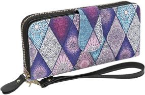 img 4 attached to 👛 Stylish Zipper Wallet Canvas Holder: Women's Must-Have Handbags & Wallets